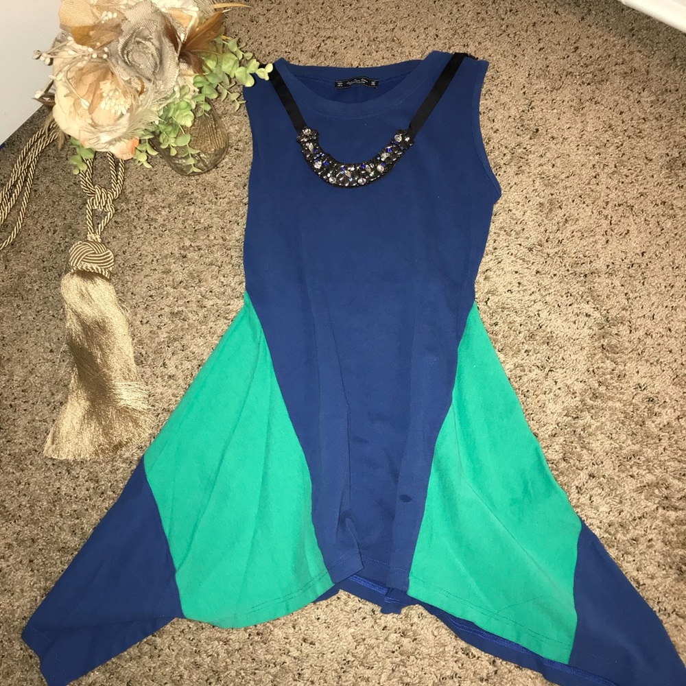 🌈🌻Summer asymmetric tunic
